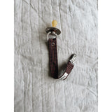 Lalaby Indigo Check Pacifier Clip
