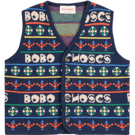 Bobo Choses Multicolor Toys All Over Knitted Vest