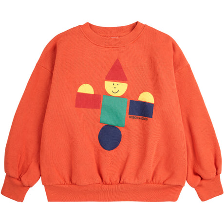 Bobo Choses Orange Wooden Toy Sweatshirt