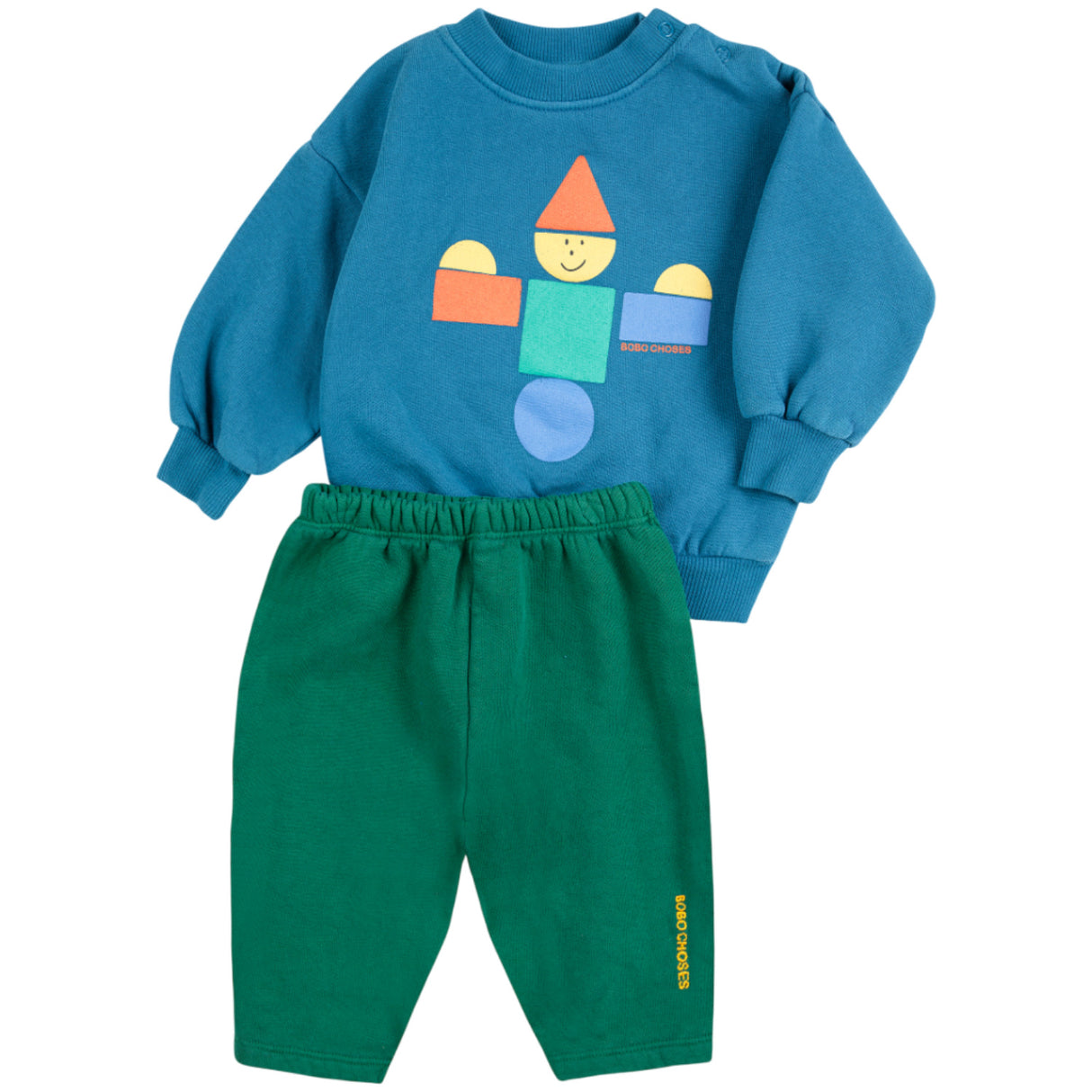 Bobo Choses Navy Blue Wooden Toy Fleece Set