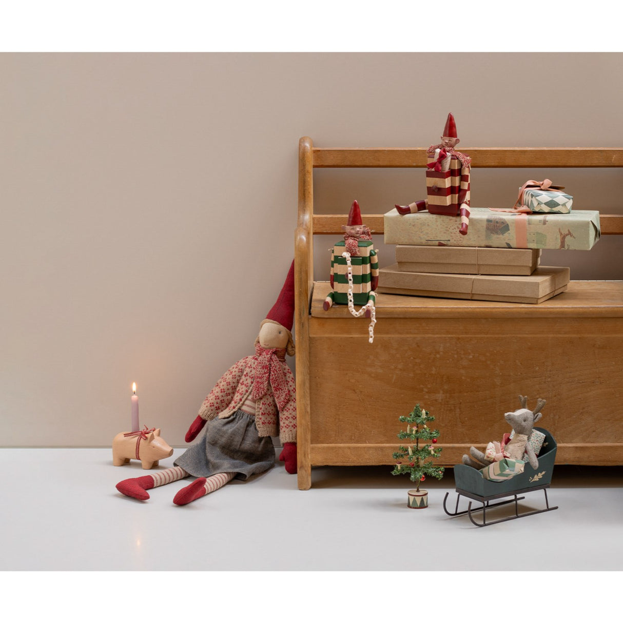 Maileg Pixy, Størrelse 4 - Pige - Skirt And Cardigan