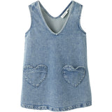 Lil'Atelier Medium Blue Denim Nmflulia Dnm Spencer 4017-Cj Lil