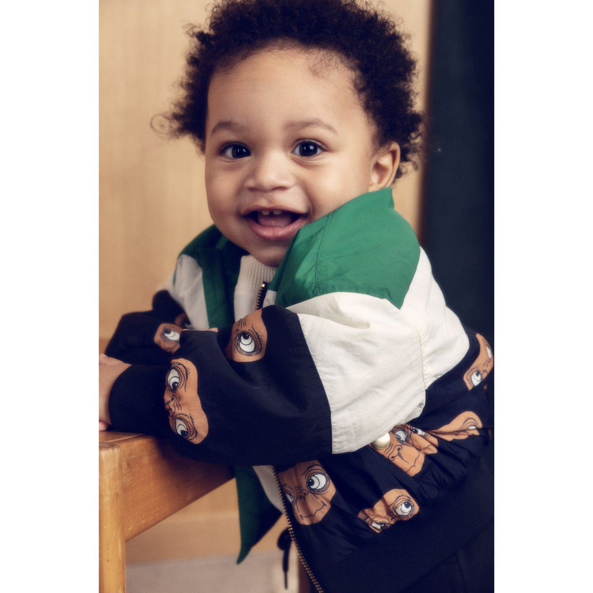 Mini Rodini Green E.T. Baseball Jacket