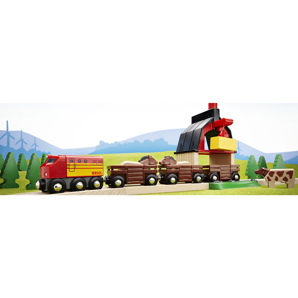 BRIO® 33719 Togbane, Bondegård-på-landet, Sæt