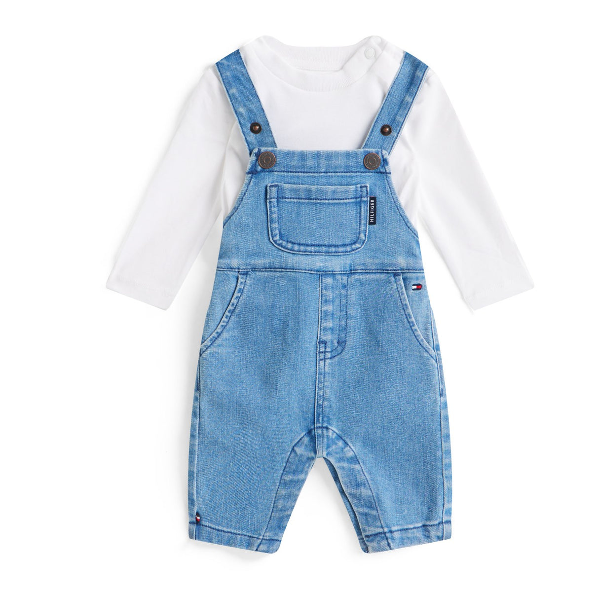 Tommy Hilfiger Denim Medium Denim Dungaree Pants