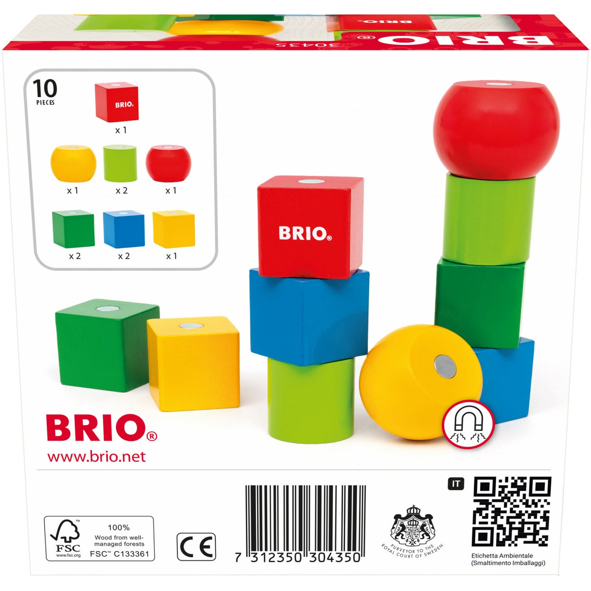 BRIO® 30435 Magnetiske Træklodser