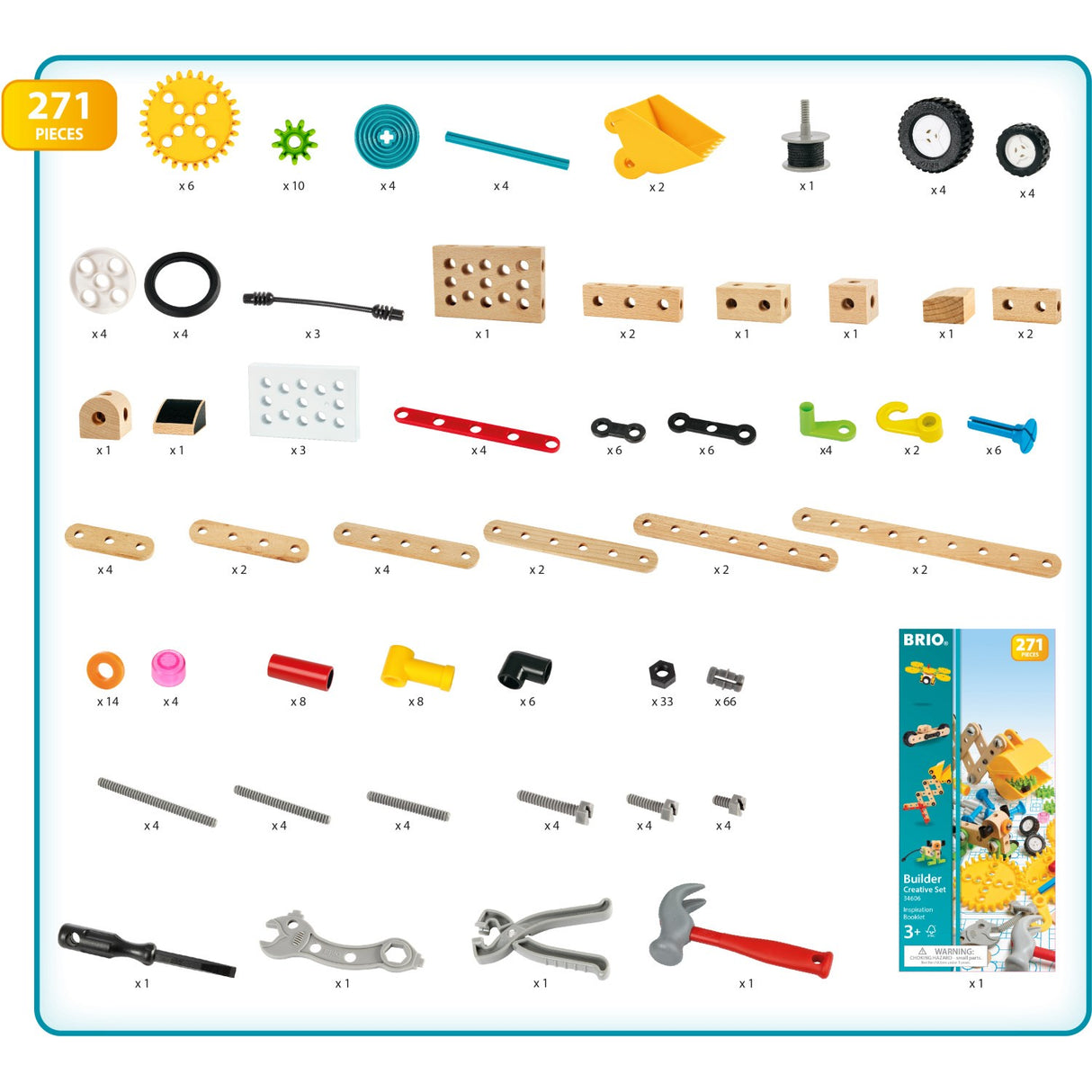 BRIO® 34606 Builder Kreativt Sæt