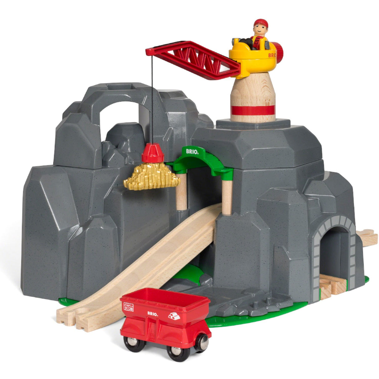 BRIO® 33889 Kran- And Bjergtunnel