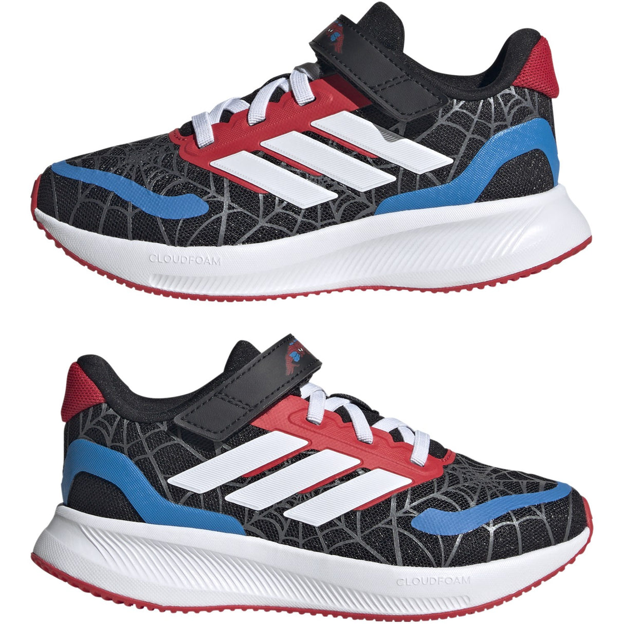 adidas Originals Core Black/Ftwr White/Pure Ruby Runfalcon Spider-Man El C Sneakers
