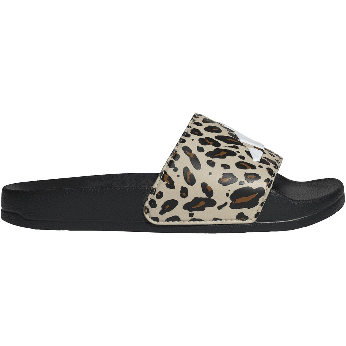 adidas Originals Crystal Linen/Core White/Core Black Adilette Shower Logo K Sandal