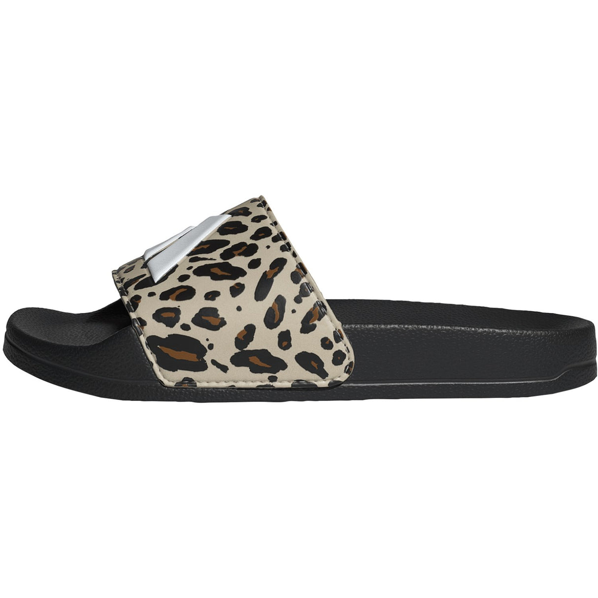 adidas Originals Crystal Linen/Core White/Core Black Adilette Shower Logo K Sandal