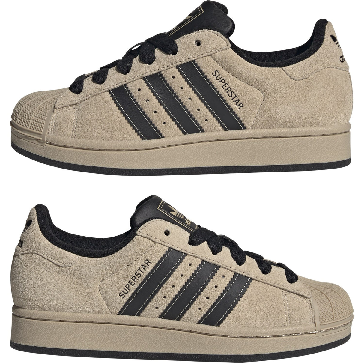 adidas Originals Stone Khaki/Core Black/Stone Khaki Superstar Ii J Sneakers