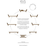 KAS Kopenhagen Smoked Oak Eli Combi Bed