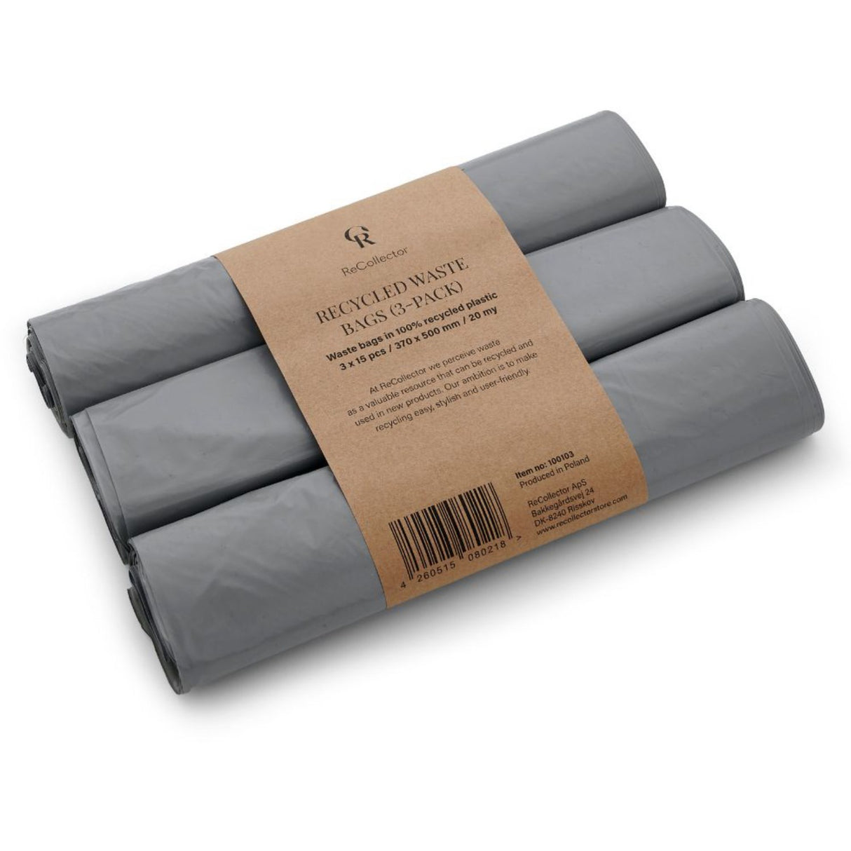 ReCollector Iron Blue Recycled Waste Bags (3-Pack)