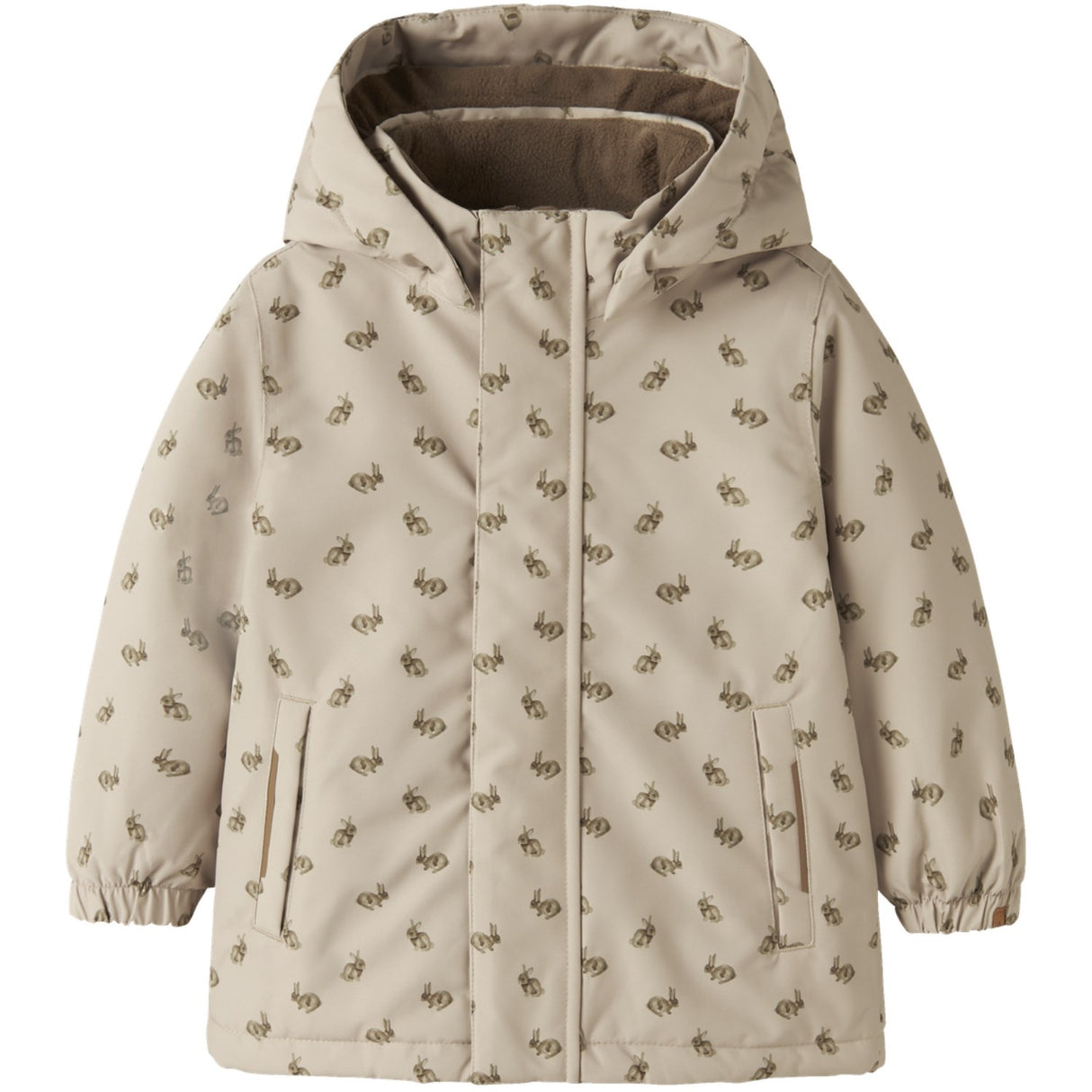 Lil'Atelier Oxford Tan Rabbit Nmflasnow10 Jkt Fo Aop1 Lil