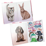 TOPModel Cute Animals Dress Me Up Stickers Book
