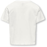 kids ONLY Cloud Dancer Heart Emb./Equestian Red Kogmaiken Life Cropheart Ss Top Jrs Noos