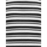 kids ONLY Black Mix White Stripes Kogbelfast Life Stripe Sl Midi Dress Jrs