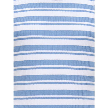kids ONLY Riviera Mix White Stripes Kogbelfast Life Stripe Sl Midi Dress Jrs