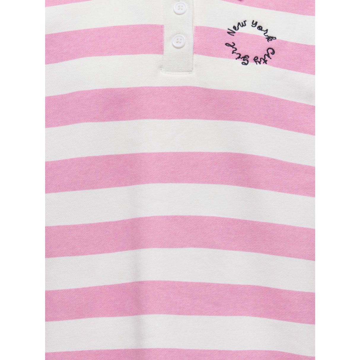 kids ONLY Begonia Pink White Alyssum Kogesther L/S Polo Emb Vd Swt