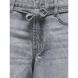 kids ONLY Medium Grey Denim Koggianna Hw Belt Shorts Pimbox Dnm Noos