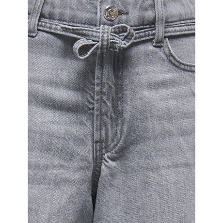 kids ONLY Medium Grey Denim Koggianna Hw Belt Shorts Pimbox Dnm Noos