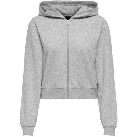 kids ONLY Light Grey Melange Kogsweat L/S Hoodie Zip Swt