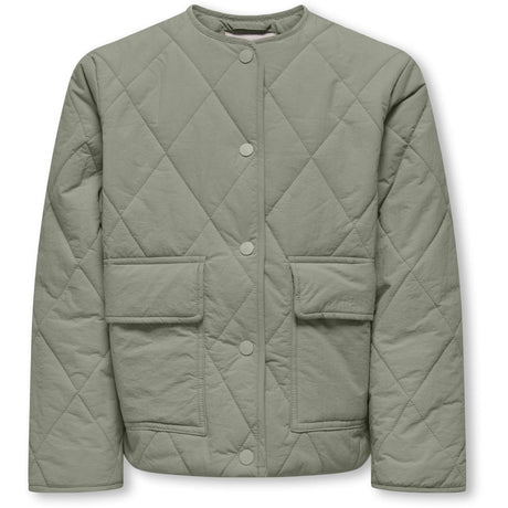 kids ONLY Seagrass Kogrosalina Quilted Jacket Vd Otw Noos