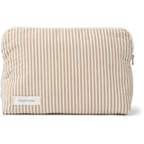 Studio Feder Brown Beach Stripe Celia Toiletry Bag Cotton