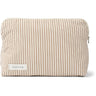 Studio Feder Brown Beach Stripe Celia Toiletry Bag Cotton
