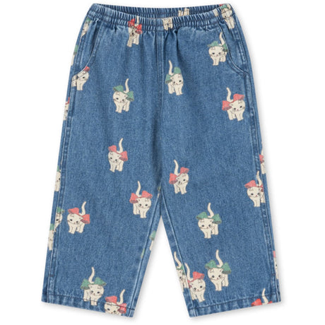 Konges Sløjd Bow Kitty Denim Magot Slit Pants Gots