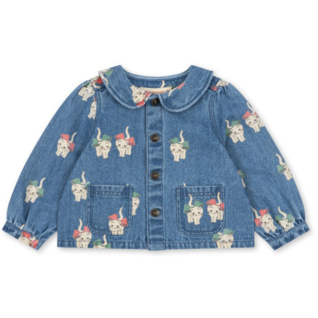 Konges Sløjd Bow Kitty Denim Magot Collar Jacket Gots