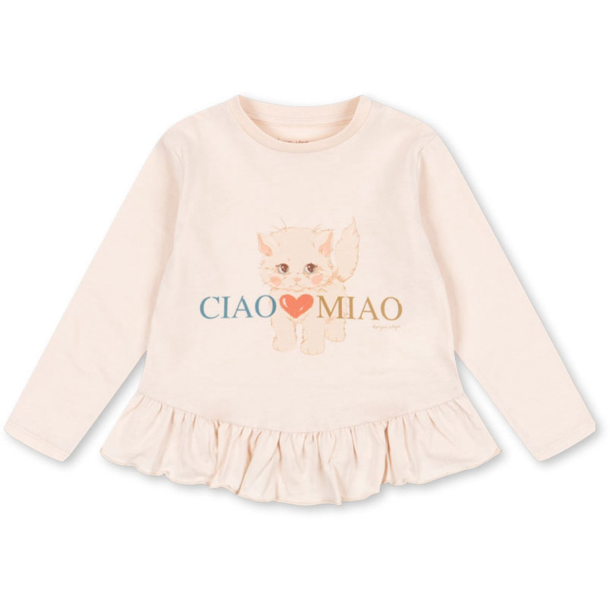 Konges Sløjd Ciao Miao Kitty Frill Tee Gots