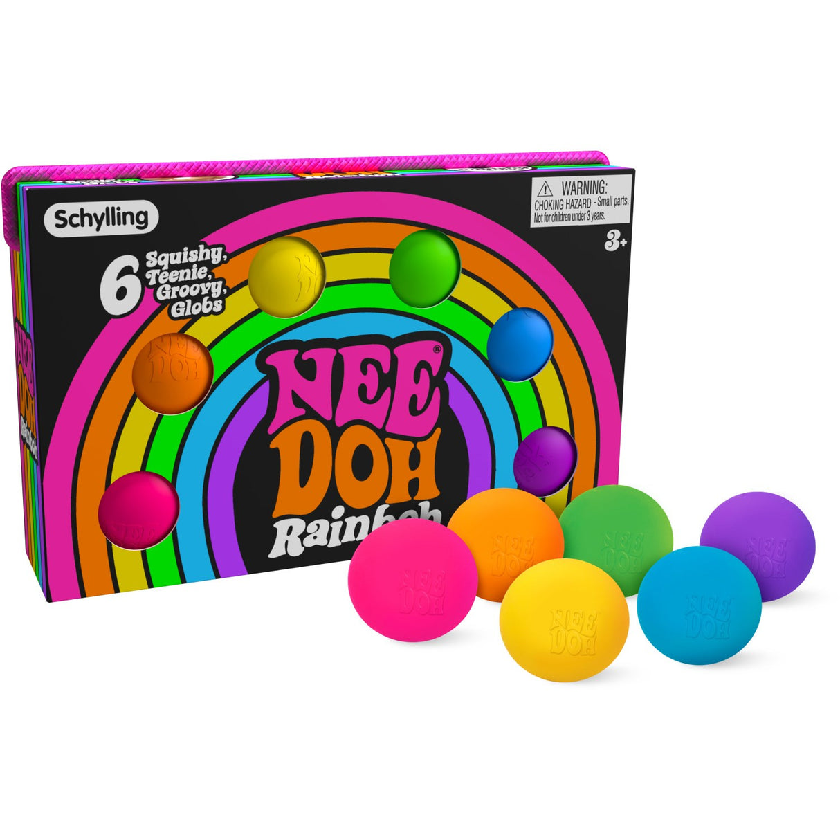 NeeDoh Teenie Rainbow 6-Pack
