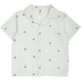 Müsli Tofu/ Ocean/ Mineral Red Seersucker Stripe S/S Shirt