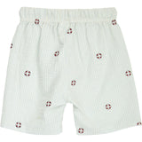 Müsli Tofu/ Ocean/ Mineral Red Seersucker Stripe Shorts Baby