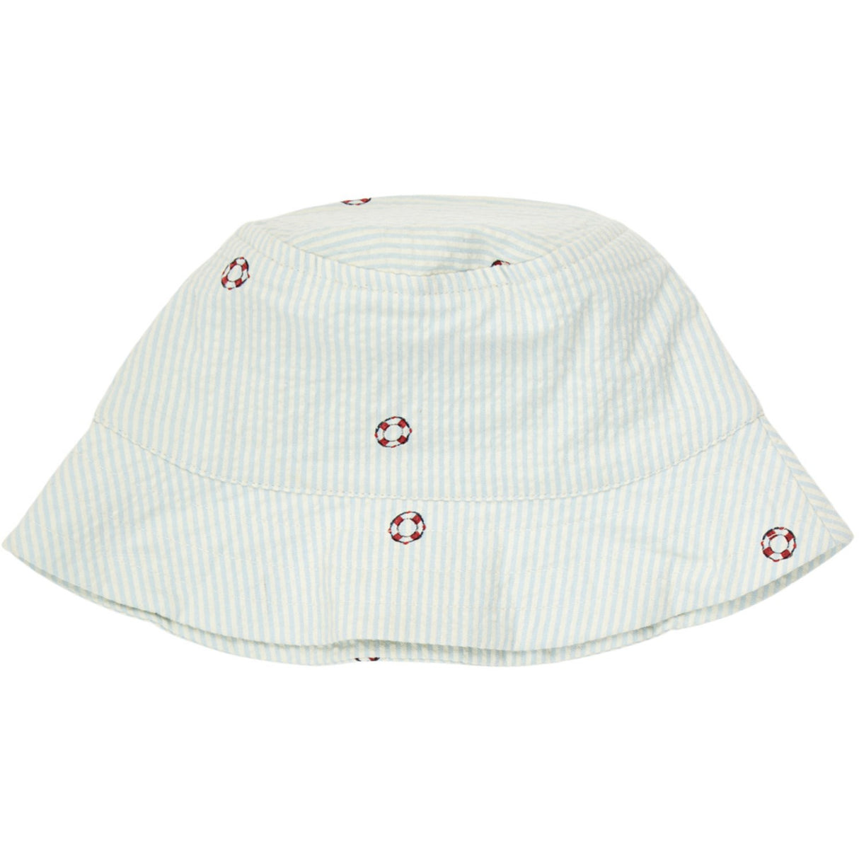 Müsli Tofu/ Ocean/ Mineral Red Seersucker Stripe Bucket Hat Baby