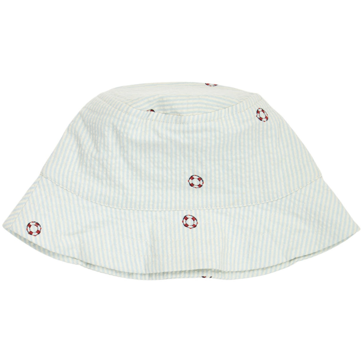 Müsli Tofu/ Ocean/ Mineral Red Seersucker Stripe Bucket Hat Baby