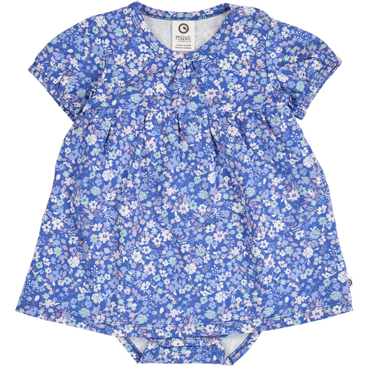 Müsli Azure Blue/ Nectar/ Tofu Primrose Puff S/S Dress Body