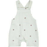 Müsli Tofu/ Ocean/ Mineral Red Seersucker Stripe Overalls Baby