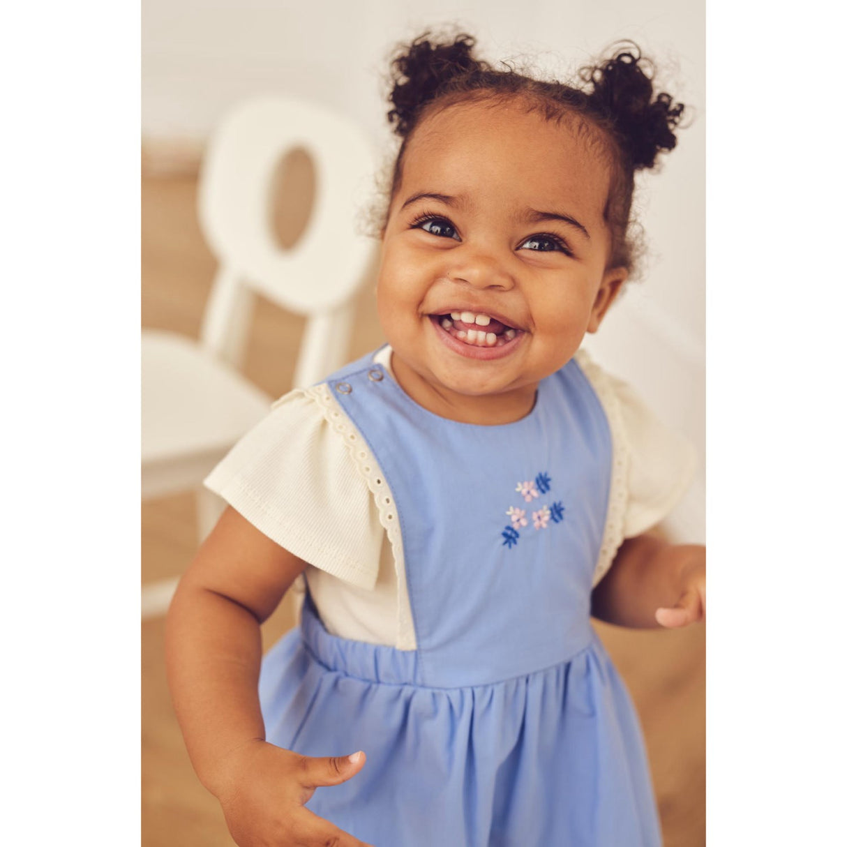 Müsli Shell Blue Spring Pinafore Dress Baby