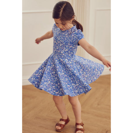 Müsli Azure Blue/ Nectar/ Tofu Primrose Puff S/S Swing Dress