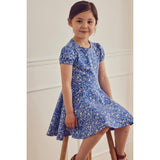 Müsli Azure Blue/ Nectar/ Tofu Primrose Puff S/S Swing Dress