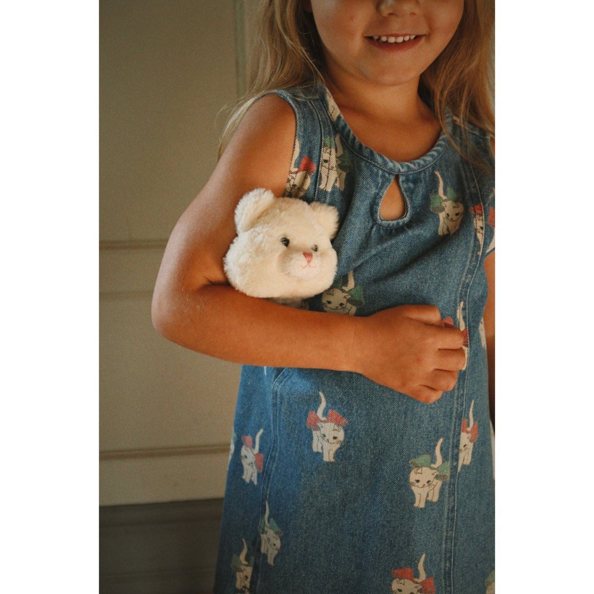 Konges Sløjd Bow Kitty Denim Magot Dress Gots