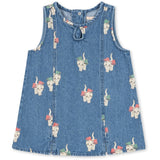 Konges Sløjd Bow Kitty Denim Magot Dress Gots