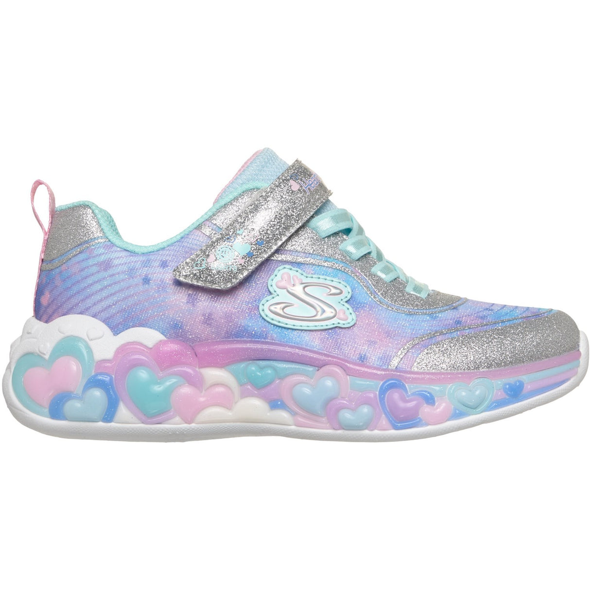 Skechers Silver S-Lights: Eternal Heart Lights
