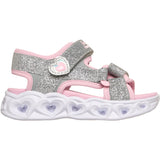 Skechers Silver S Lights\Xae - Heart Lights Sandals