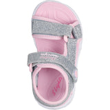 Skechers Silver S Lights\Xae - Heart Lights Sandals