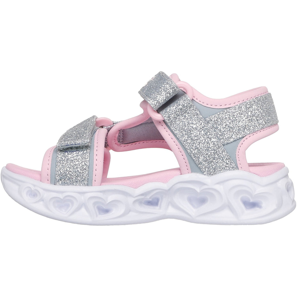 Skechers Silver S Lights\Xae - Heart Lights Sandals