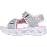Skechers Silver S Lights\Xae - Heart Lights Sandals